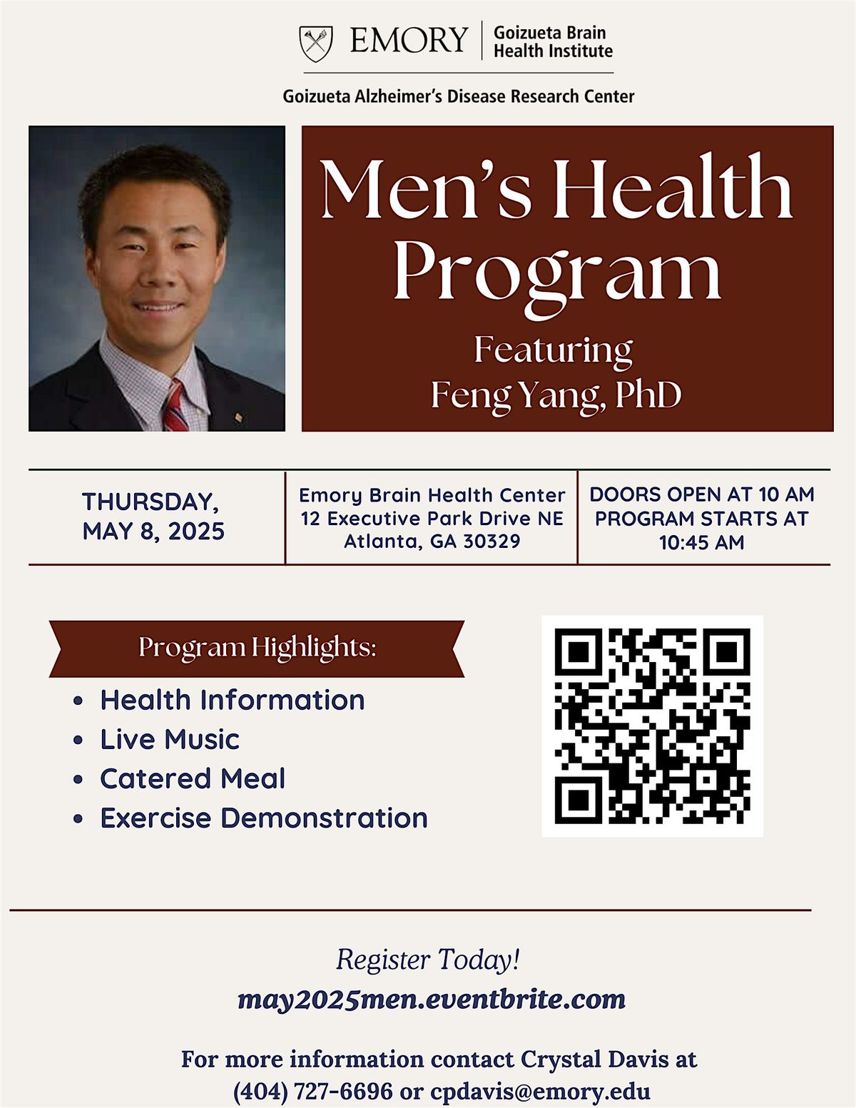 Men's Health Program - May 8, 2025, 8 May | Event in Atlanta | AllEvents