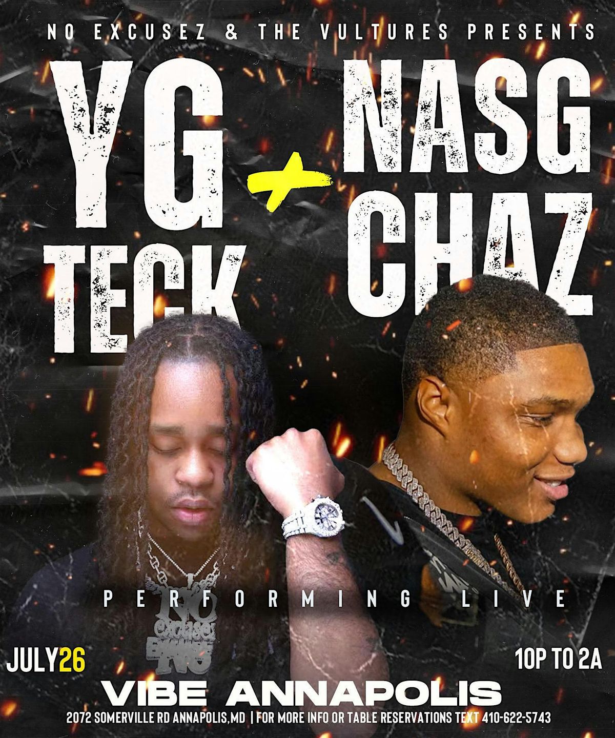 Yg Teck & Nasg Chaz Annapolis, 26 July | Event in Annapolis | AllEvents