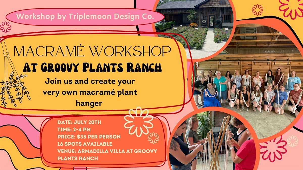 Macrame Workshop at Groovy Plants Ranch, 20 July | Event in Marengo | AllEvents