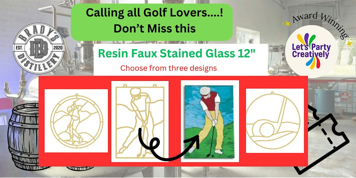 Golf Resin Stained Glass, 28 August | Event in Roanoke | AllEvents