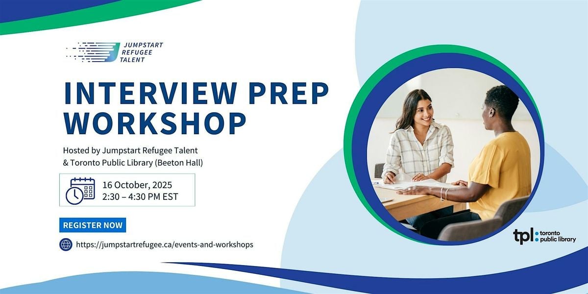 Interview Prep Session for Refugees, Friends, and Families of Refugees, 16 October | Event in Toronto | AllEvents