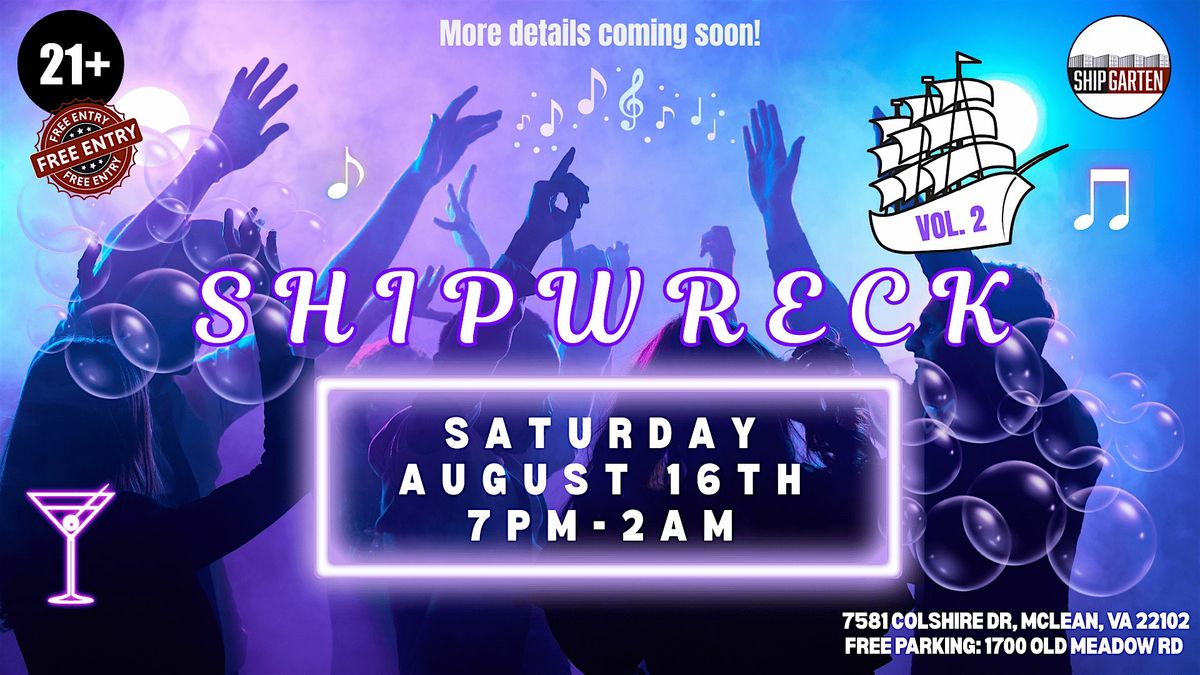 Shipwreck Volume 2, 16 August | Event in Mclean | AllEvents