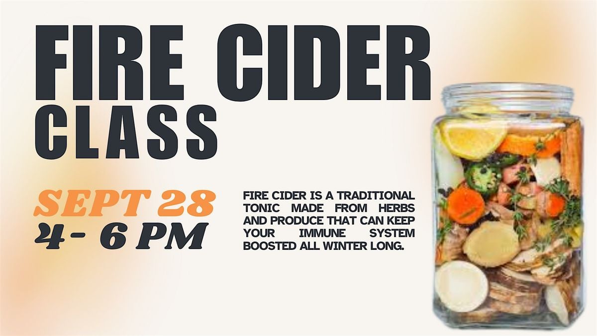 Fire Cider Class, 28 September | Event in Wheat Ridge | AllEvents