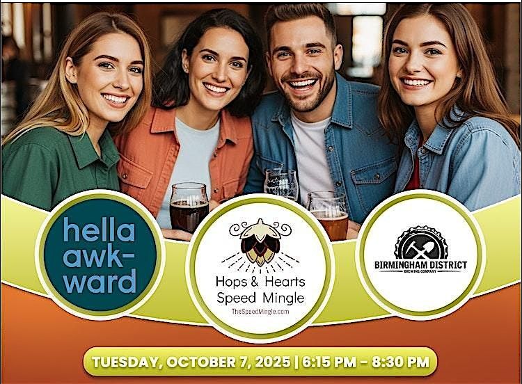 Birmingham, AL Hops & Hearts Speed Mingle, 7 October | Event in Birmingham | AllEvents