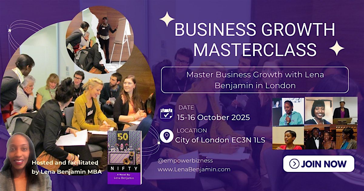 Master Business Growth with Lena Benjamin in London, 15 October | Event in London | AllEvents