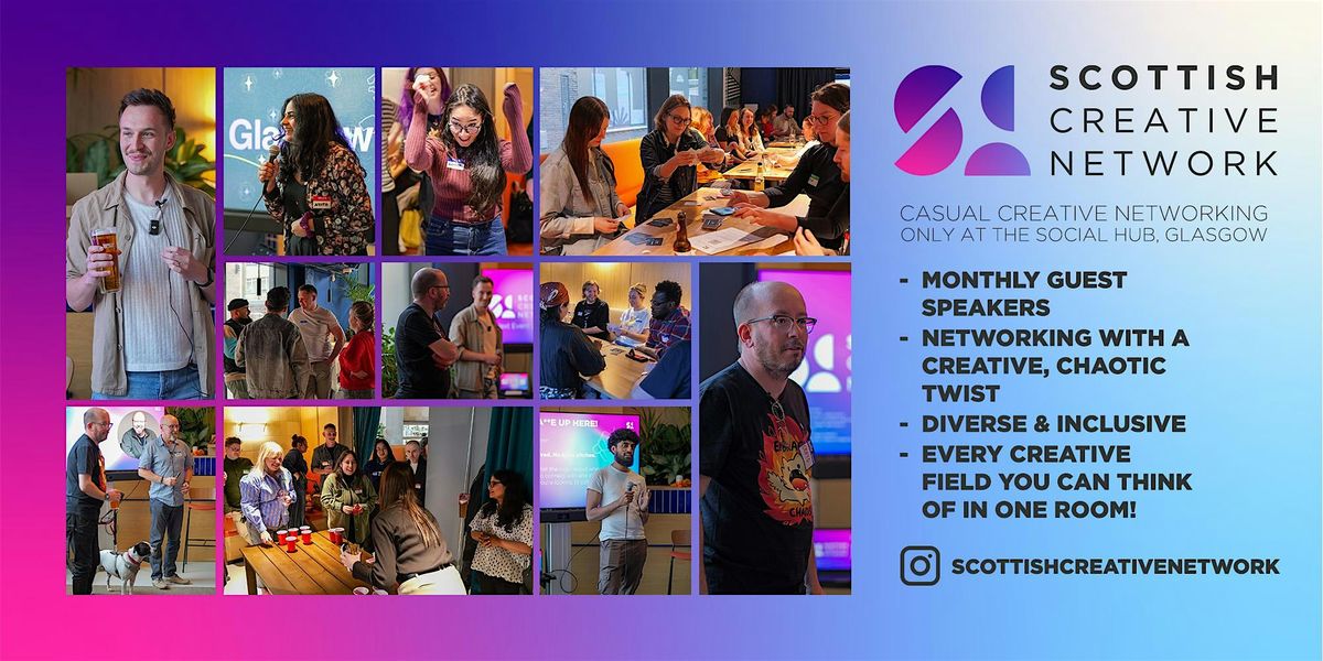 Scottish Creative Network (SCN) -  Casual Creative Networking, 23 October | Event in Glasgow | AllEvents