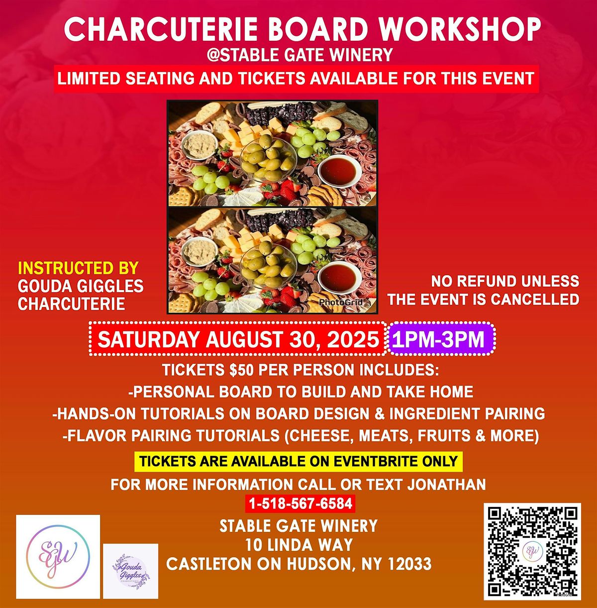 Charcuterie Board Workshop, 30 August | Event in Castleton-on-Hudson | AllEvents