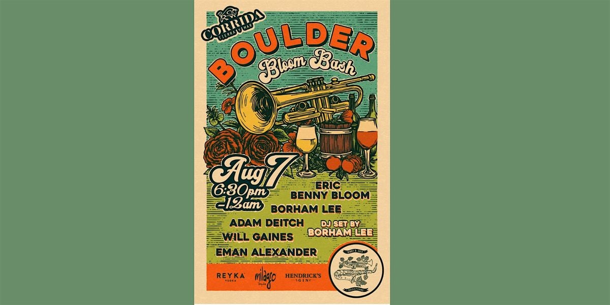 BOULDER BLOOM BASH, 7 August | Event in Boulder | AllEvents