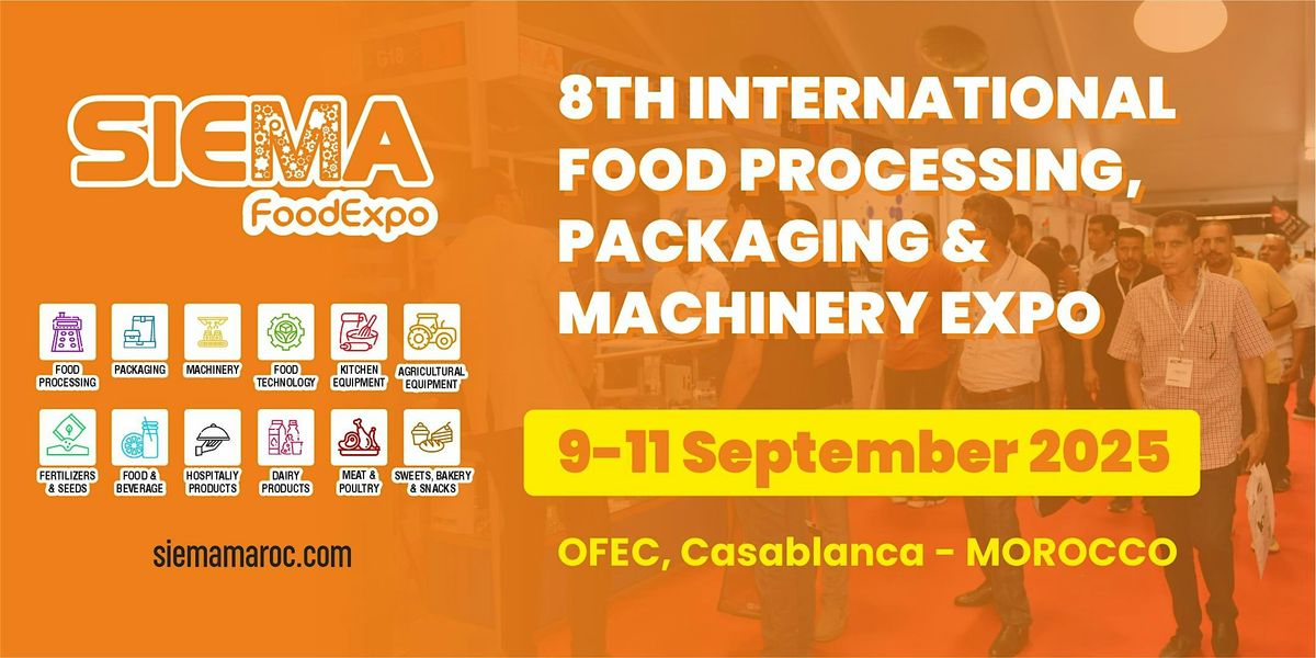 MOROCCO SIEMA FOOD EXPO, 9 September | Event in Sidi Belyout | AllEvents