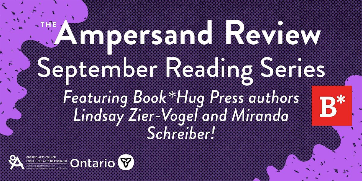 The Ampersand Review September Reading Series, 11 September | Event in Mississauga | AllEvents
