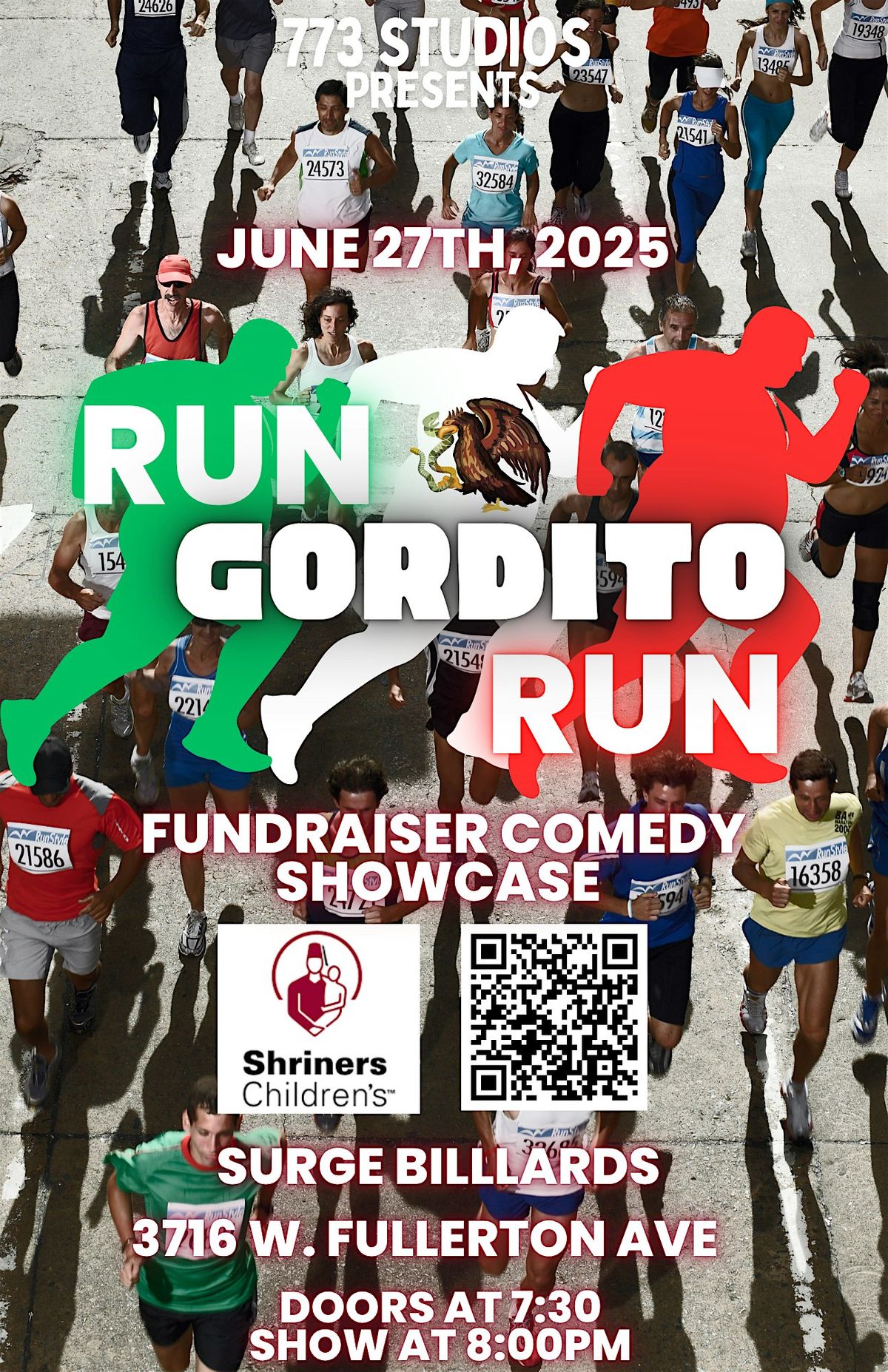 Run Gordito Run Fundraiser Comedy Showcase, 27 June | Event in Chicago | AllEvents