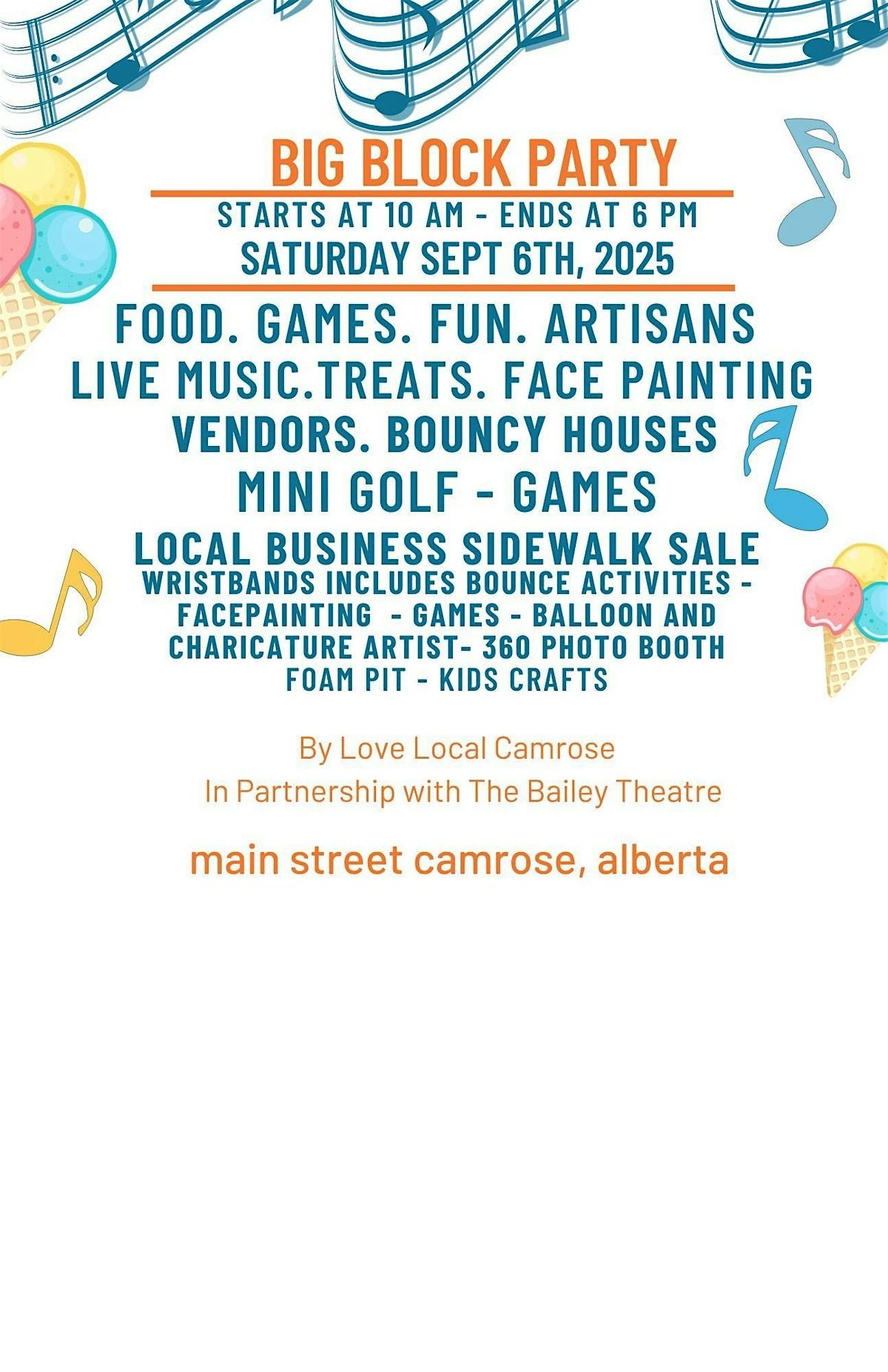 Big Block Party Sept 6th, 2025, 6 September | Event in Camrose | AllEvents