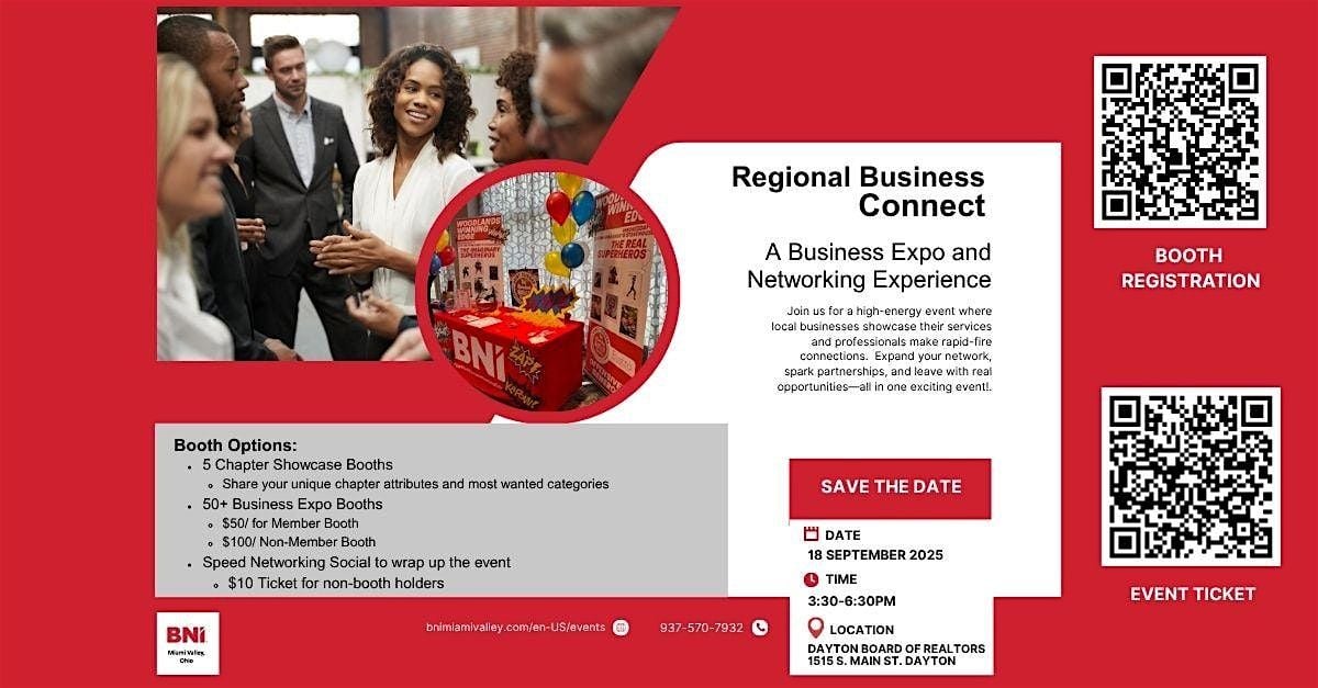 Regional Business Connect, 18 September | Event in Dayton | AllEvents