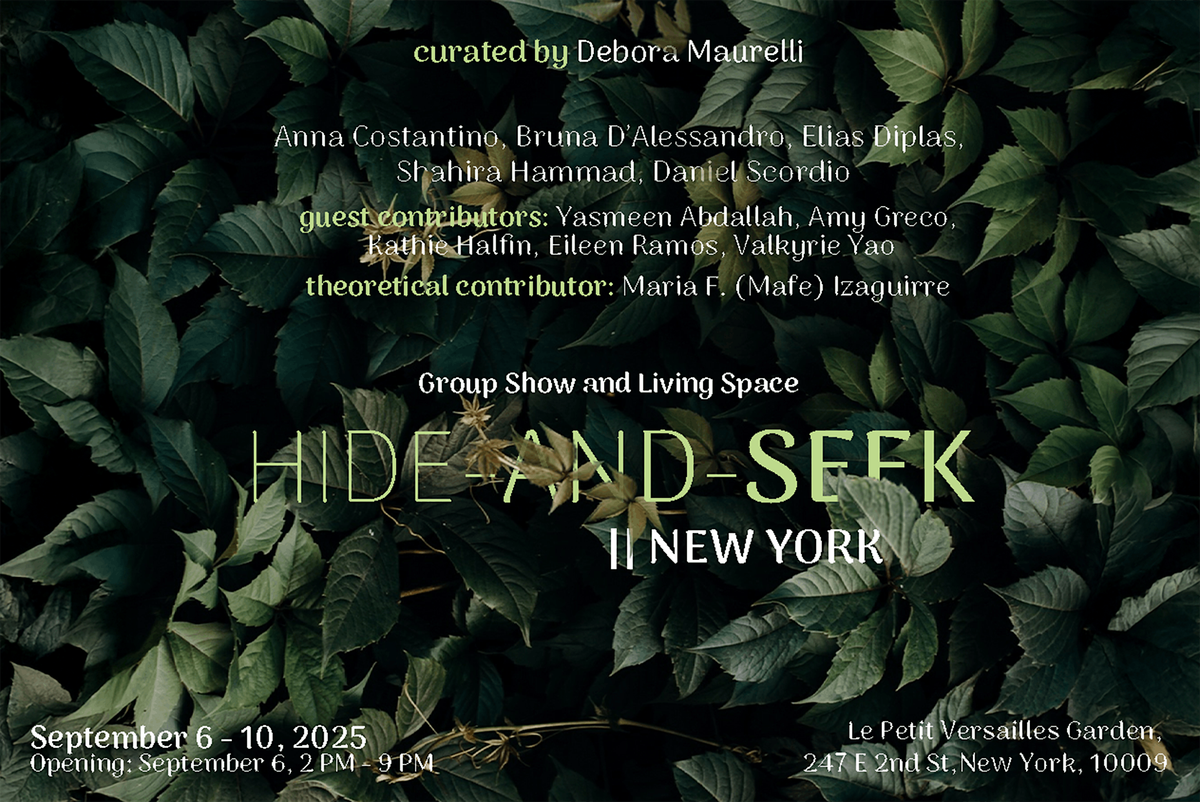 HIDE-AND-SEEK, 6 September | Event in New York | AllEvents