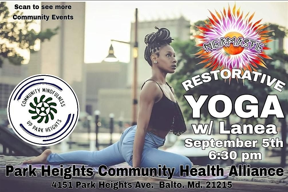 Restorative Yoga with Lanea – Community Mindfulness Up Park Heights, 5 September | Event in Baltimore | AllEvents