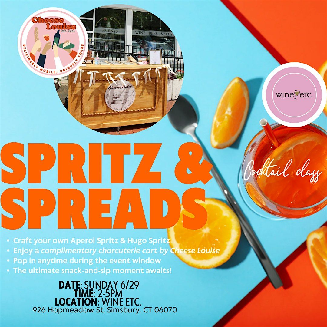 Spritz & Spreads Cocktail Class, 29 June | Event in Simsbury | AllEvents