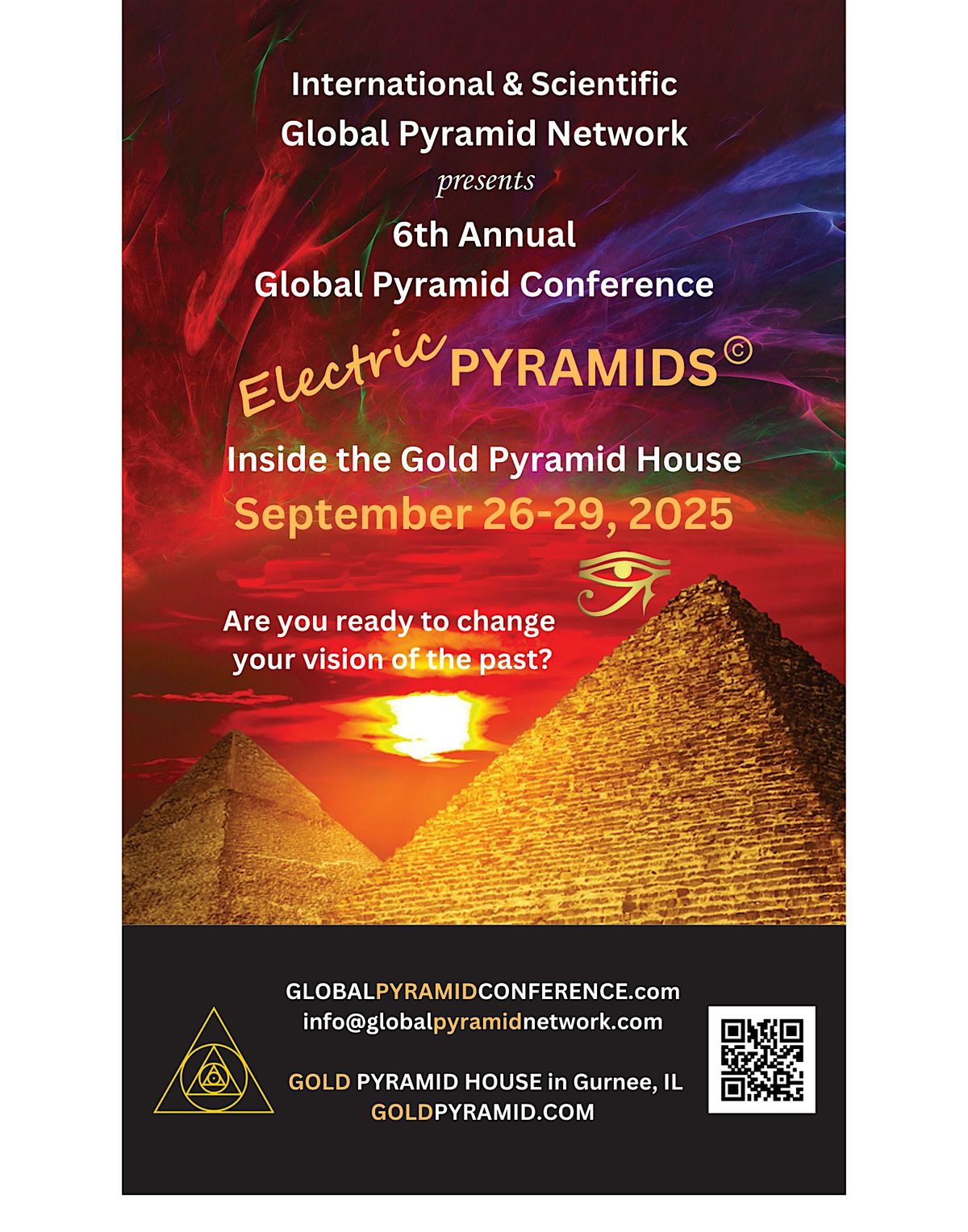 The 6th Annual Global Pyramid Conference Electric Pyramids, 26 September | Event in Wadsworth | AllEvents