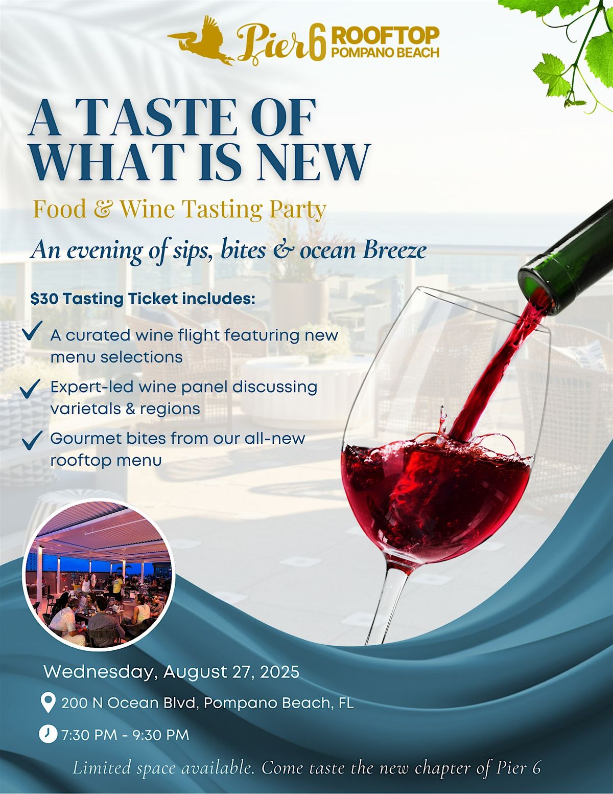 A Taste of What is New - Food & Wine Tasting Party, 27 August | Event in Pompano Beach | AllEvents