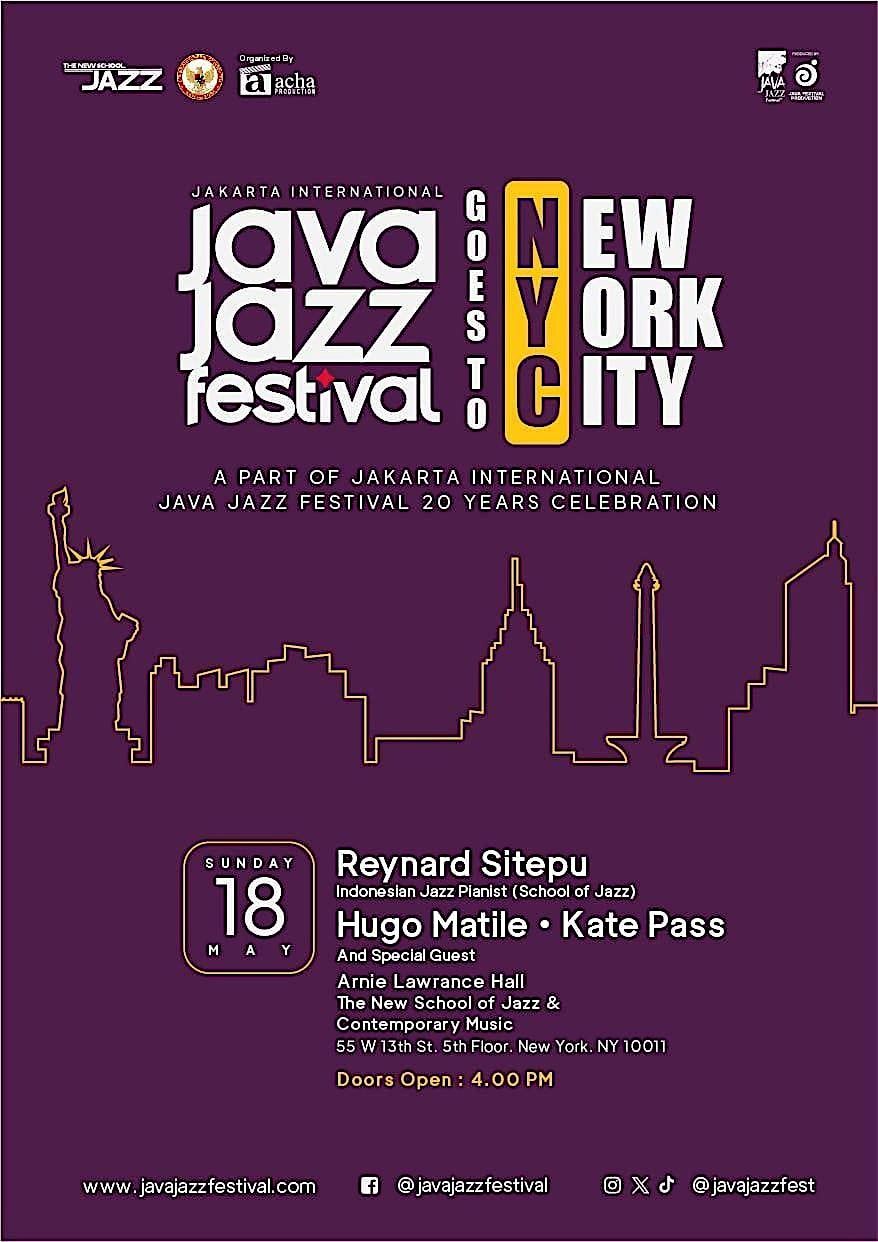 Java Jazz Festival Goes To New York, 18 May | Event in New York | AllEvents