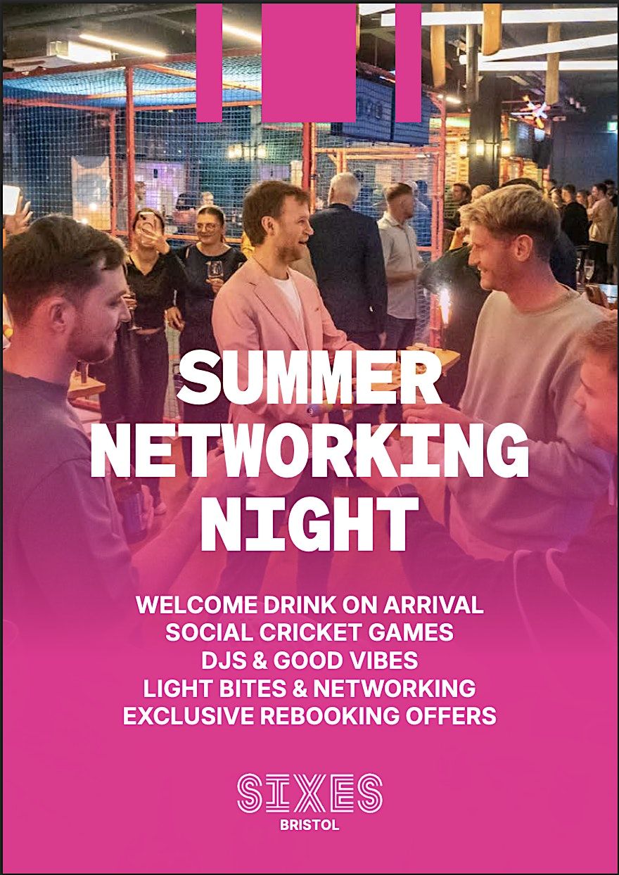 Sixes Party Cricket Networking Night - Venue Showcase, 2 September | Event in Bristol | AllEvents