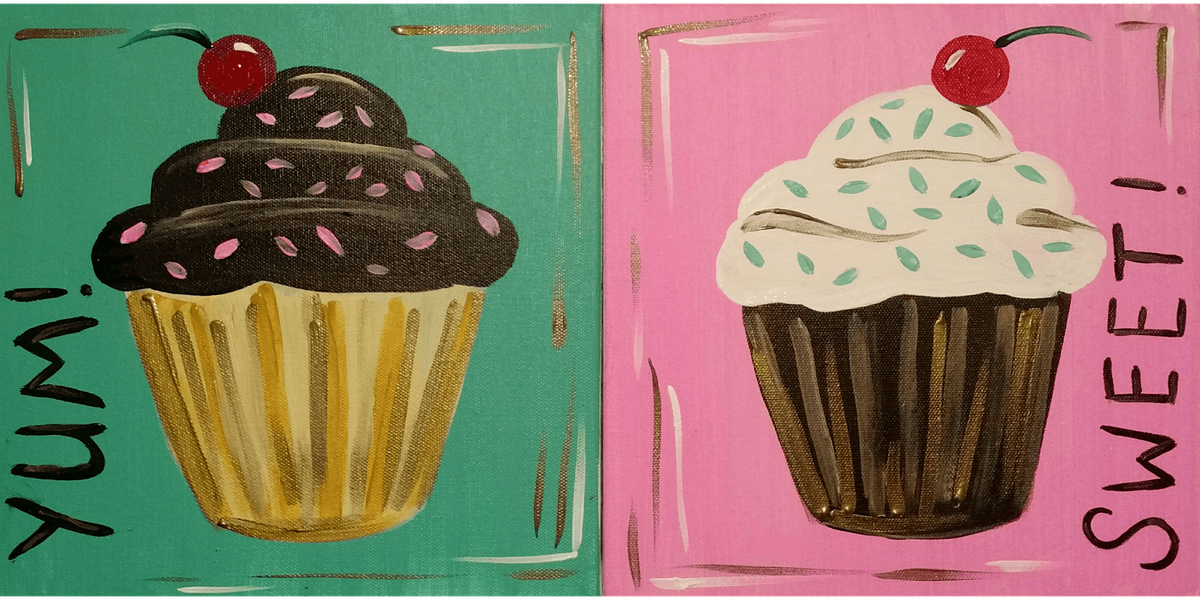 Mini - Sweet Treats - Paint and Sip in San Francisco | Classpop!™, 16 August | Event in Danville | AllEvents