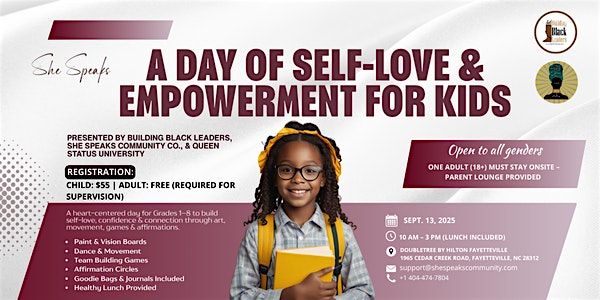 A Day Of Self- Love & Empowerment For Kids, 13 September | Event in Fayetteville | AllEvents