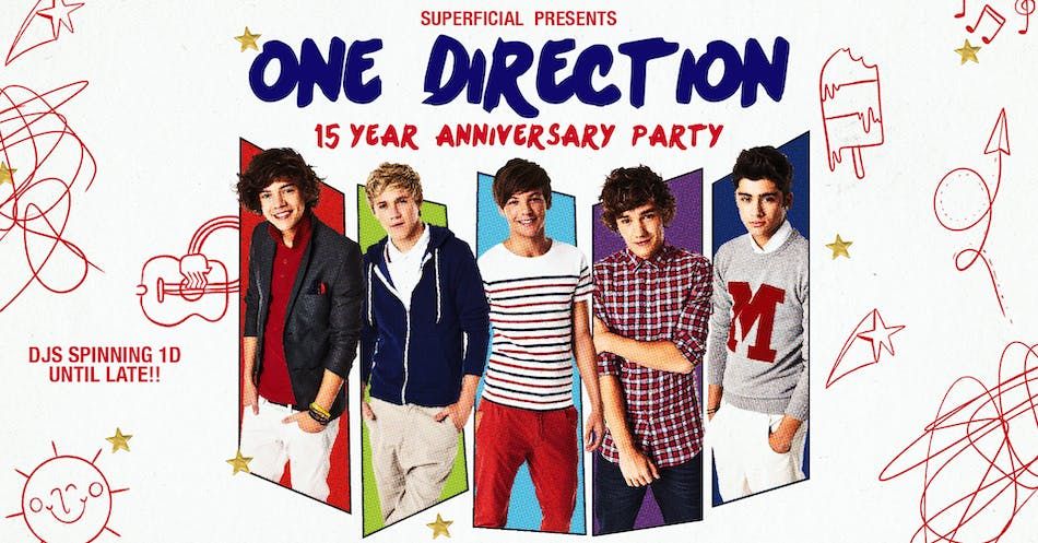 One Direction: 15th Anniversary Party - Stoke-on-Trent, The Sugarmill ...