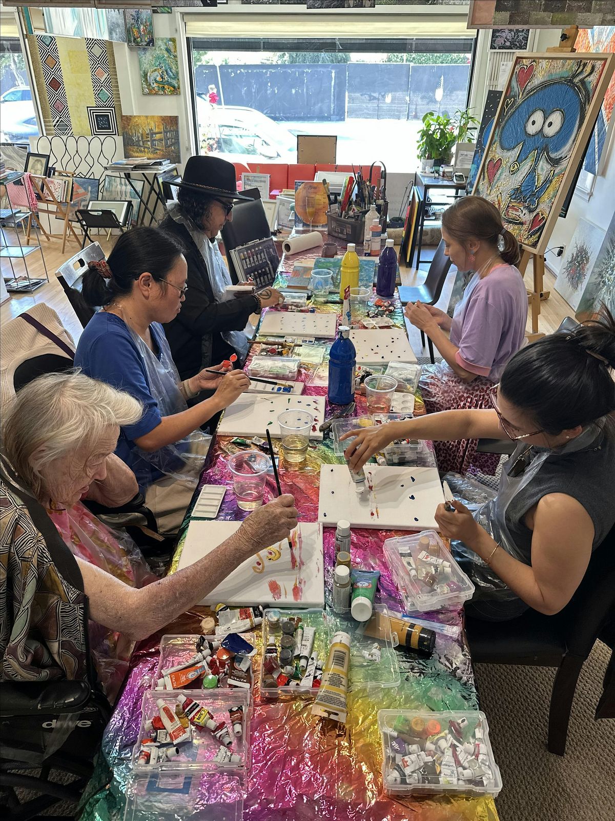 Paint and Sip. Art Cafe in LA. Paint&Sip Night at AzziArt Gallery LA! Fun | Event in Los Angeles | AllEvents
