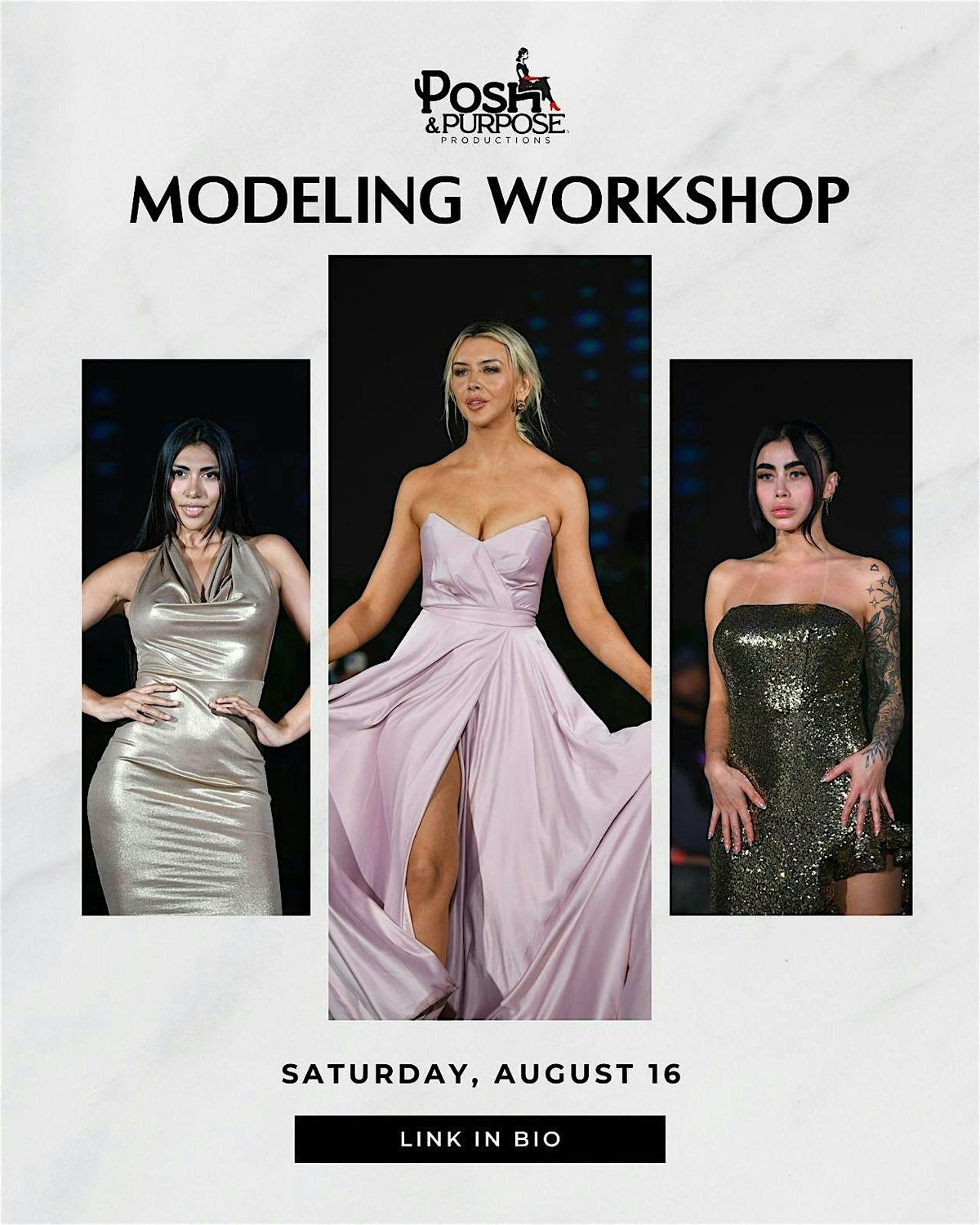 Posh and Purpose Model Workshop, 16 August | Event in Miami Beach | AllEvents