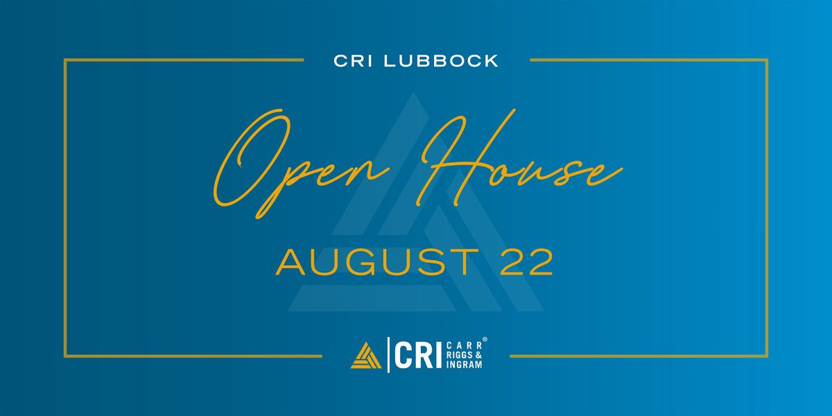 CRI Lubbock Open House, 22 August | Event in Lubbock | AllEvents