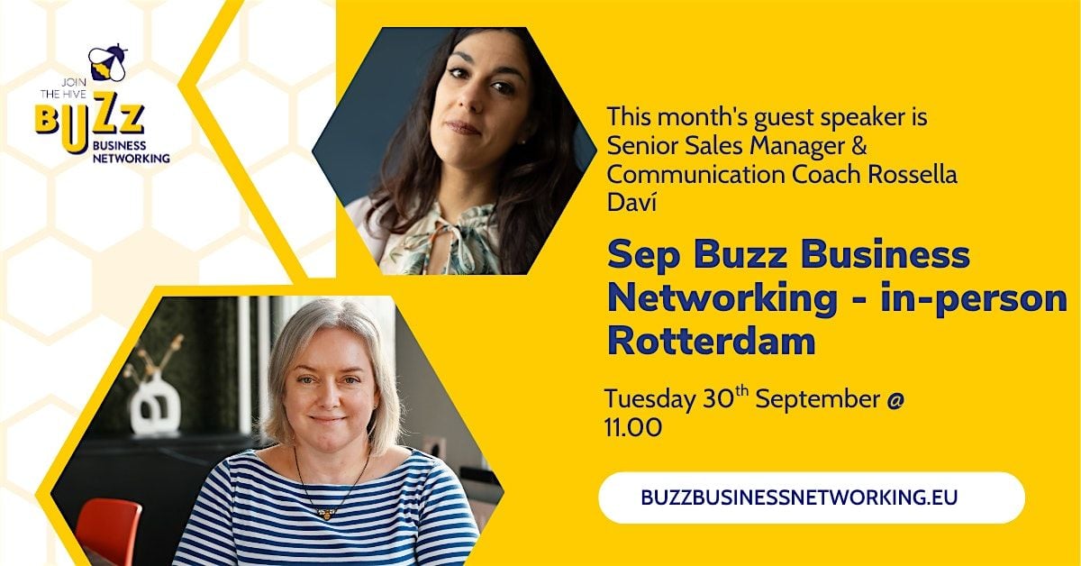 Sep 2025 Buzz Business Networking Meet Up – Rotterdam, 30 September | Event in Rotterdam | AllEvents