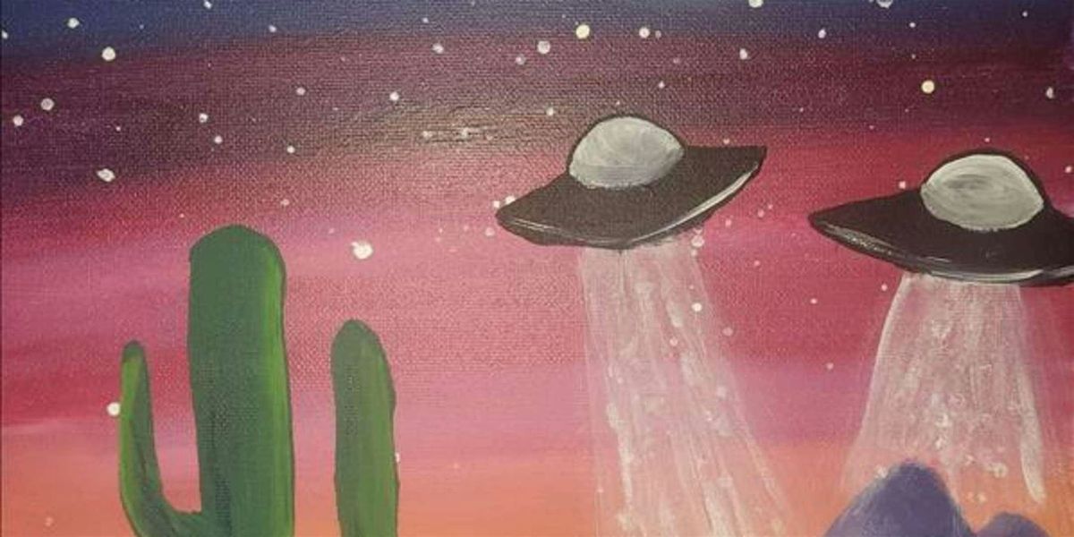 Desert Alien Invasion - Paint and Sip by Classpop!™, 24 July | Event in Houston | AllEvents