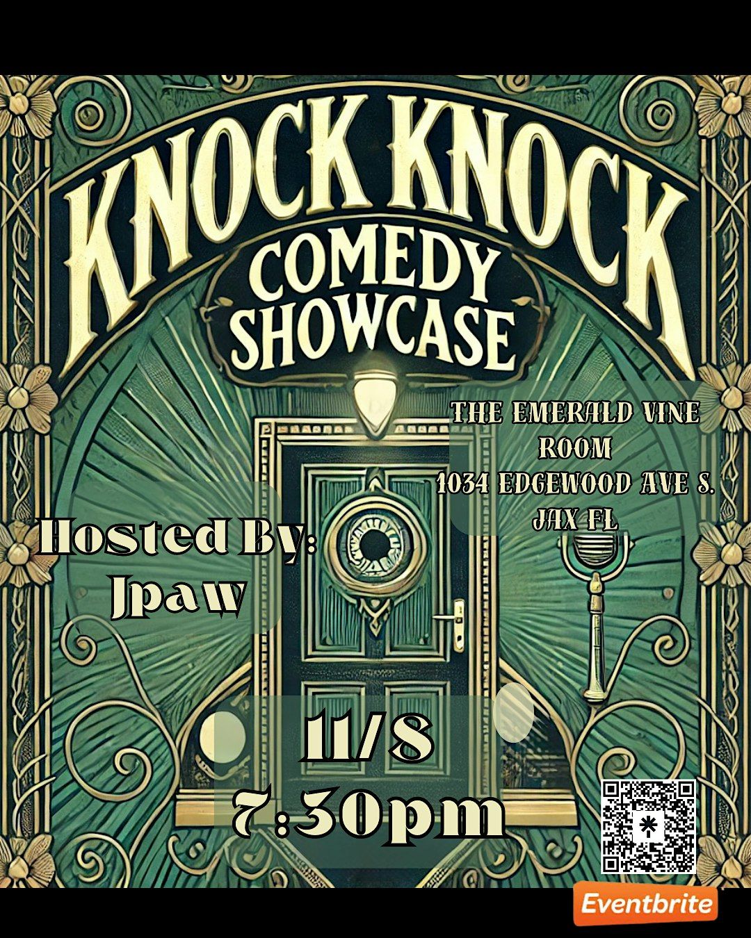 Knock Knock Comedy Showcase, 8 November | Event in Jacksonville | AllEvents