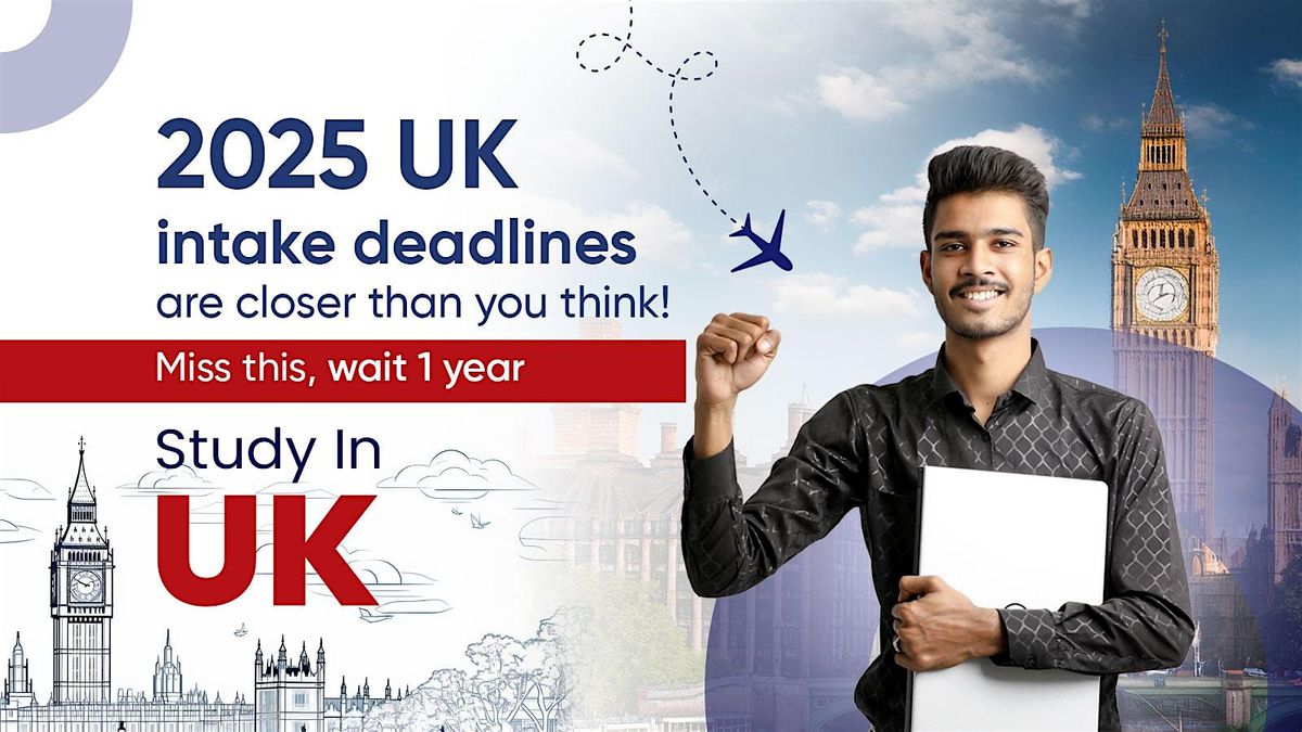 Study in the UK - 2025 Admissions Open Now!, 19 August | Event in Hyderabad | AllEvents