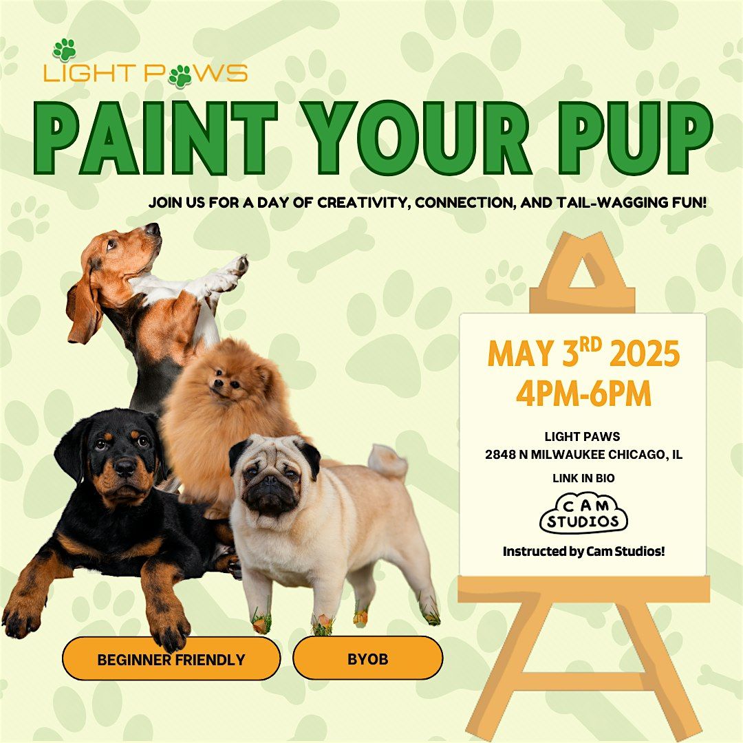 Paint Your Pup - Sip N Paint, 3 May | Event in Chicago | AllEvents
