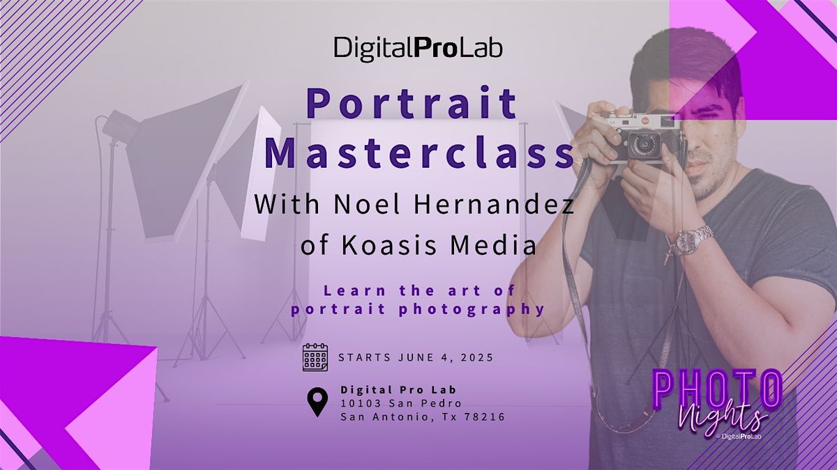 5-Week Portrait Masterclass, 4 June | Event in San Antonio | AllEvents