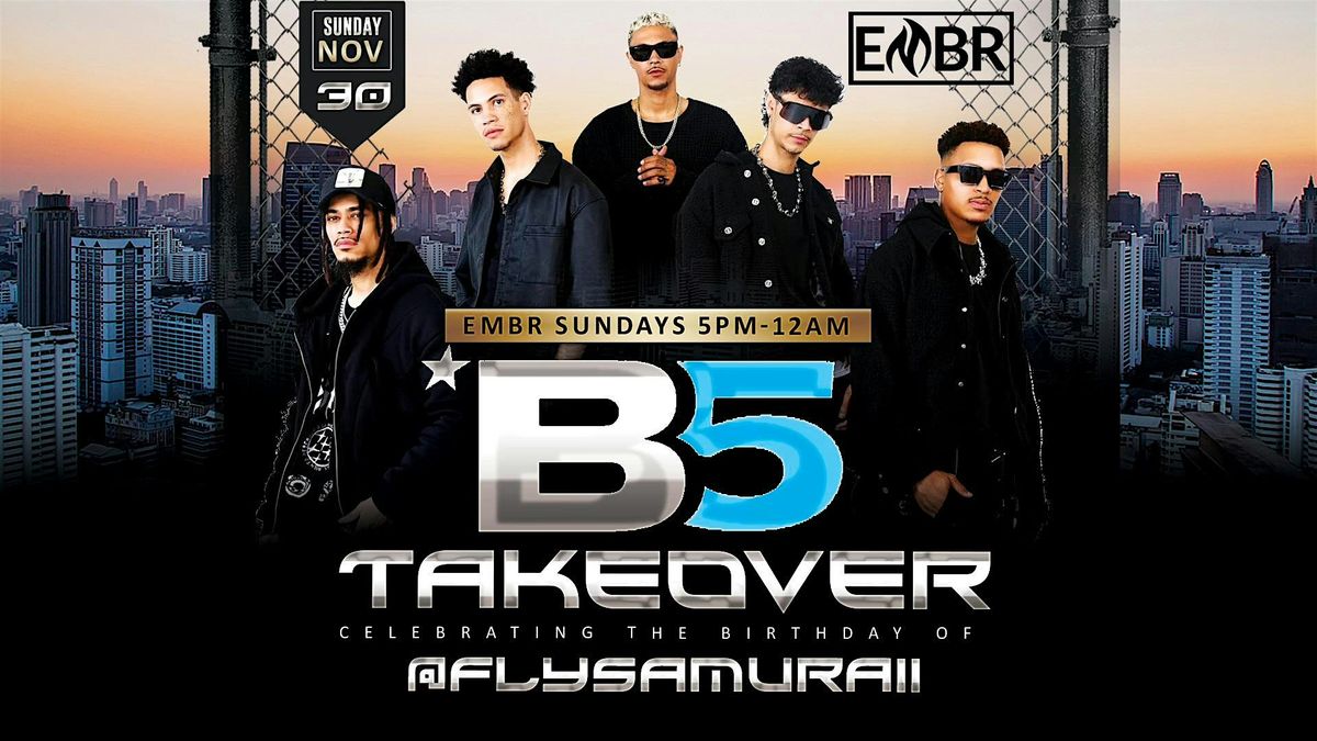 B5 Takeover at Embr, 30 November | Event in Atlanta | AllEvents