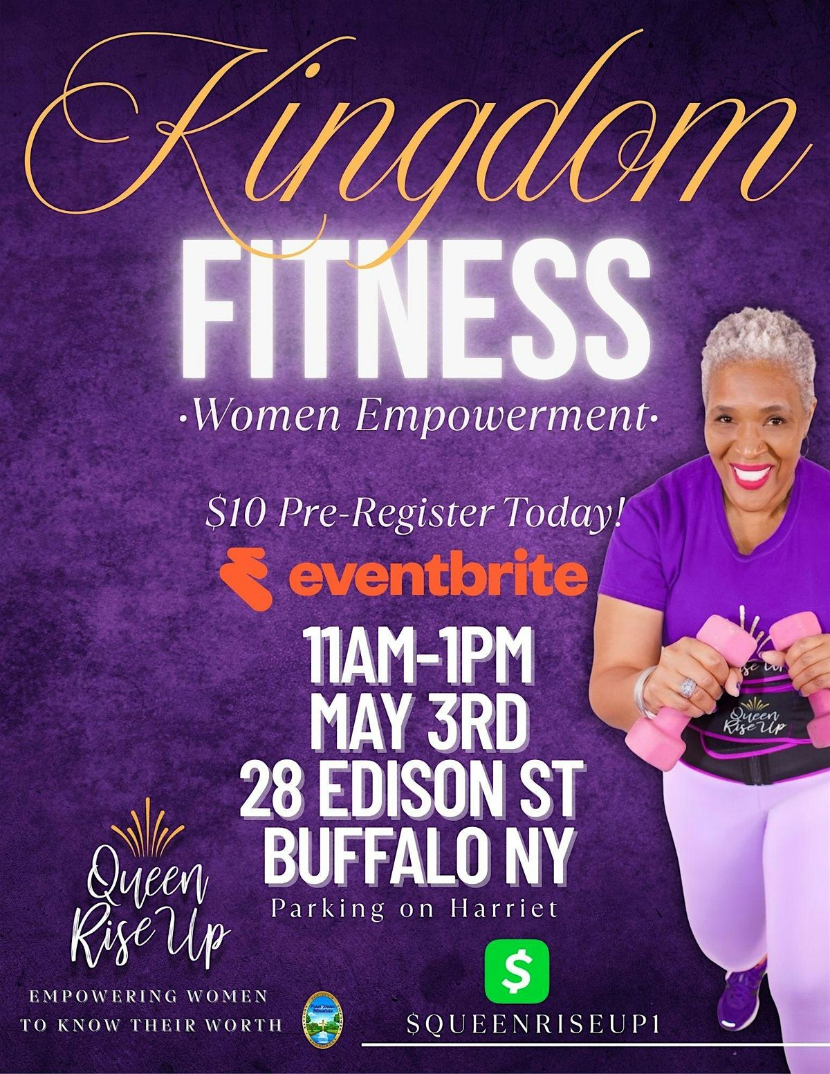 Queen Rise Up - Kingdom Fitness, 28 Edison Ave, Buffalo, 3 May 2025 ...