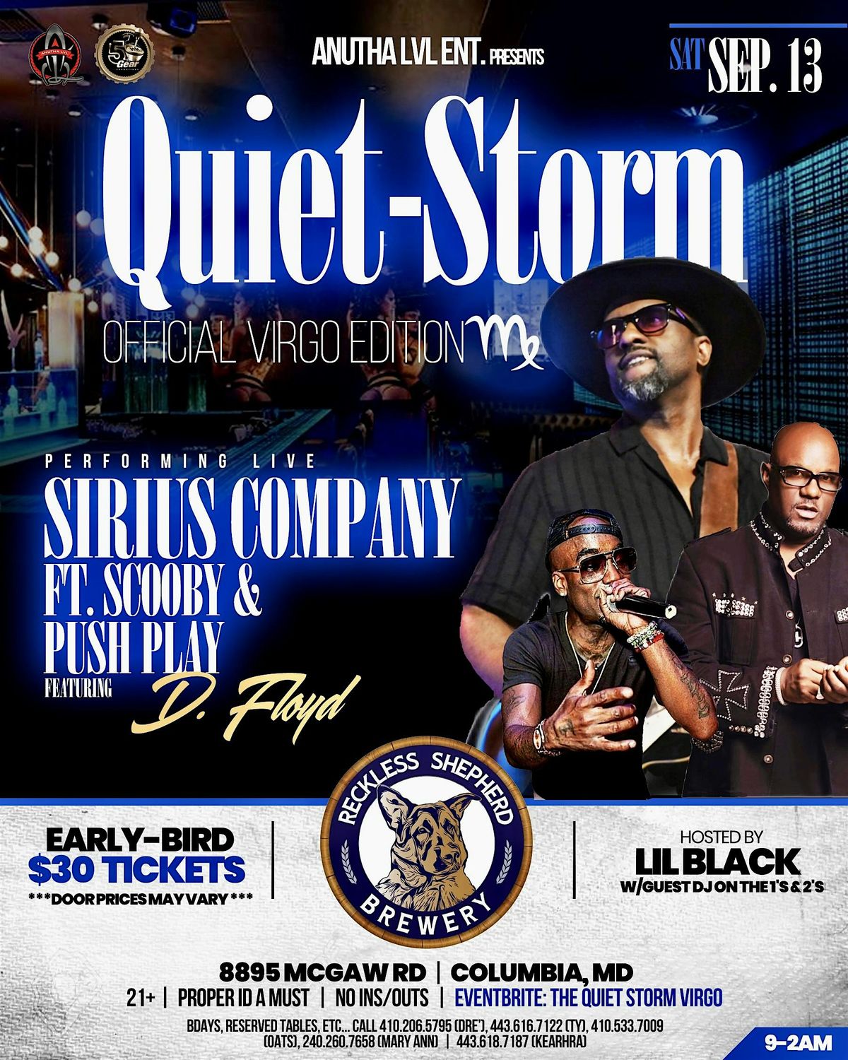 THE QUIET STORM, 13 September | Event in Columbia | AllEvents