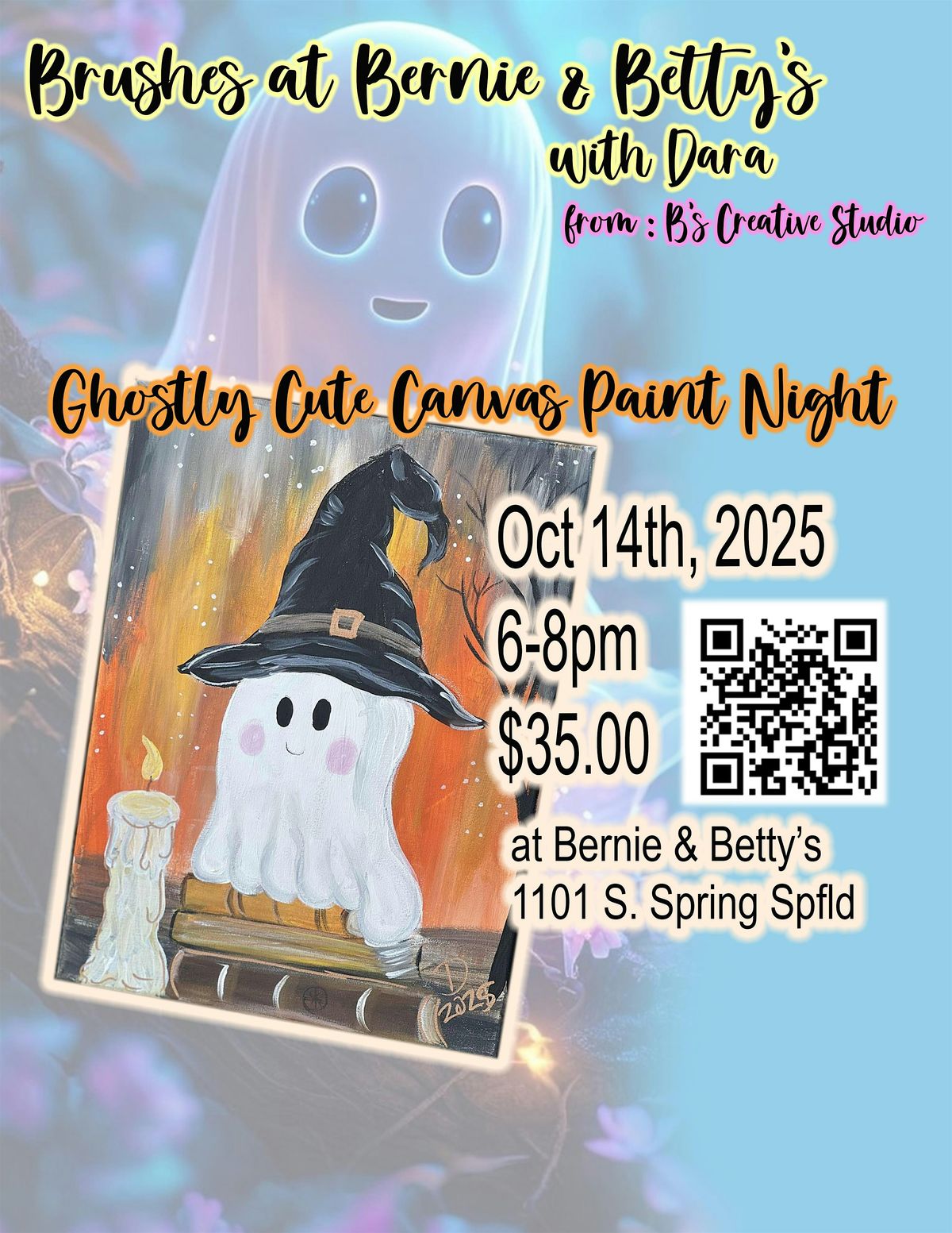 Brushes at Bernie & Bettys "Ghostly Cute", 14 October | Event in Springfield | AllEvents