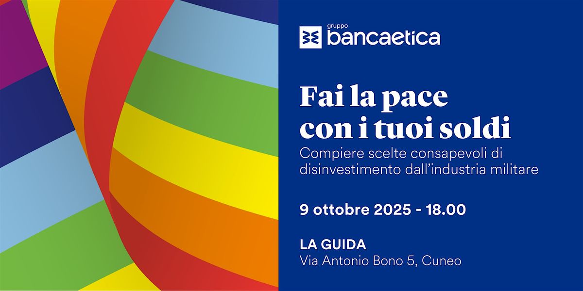 Fai la pace con i tuoi soldi, 9 October | Event in Cuneo | AllEvents