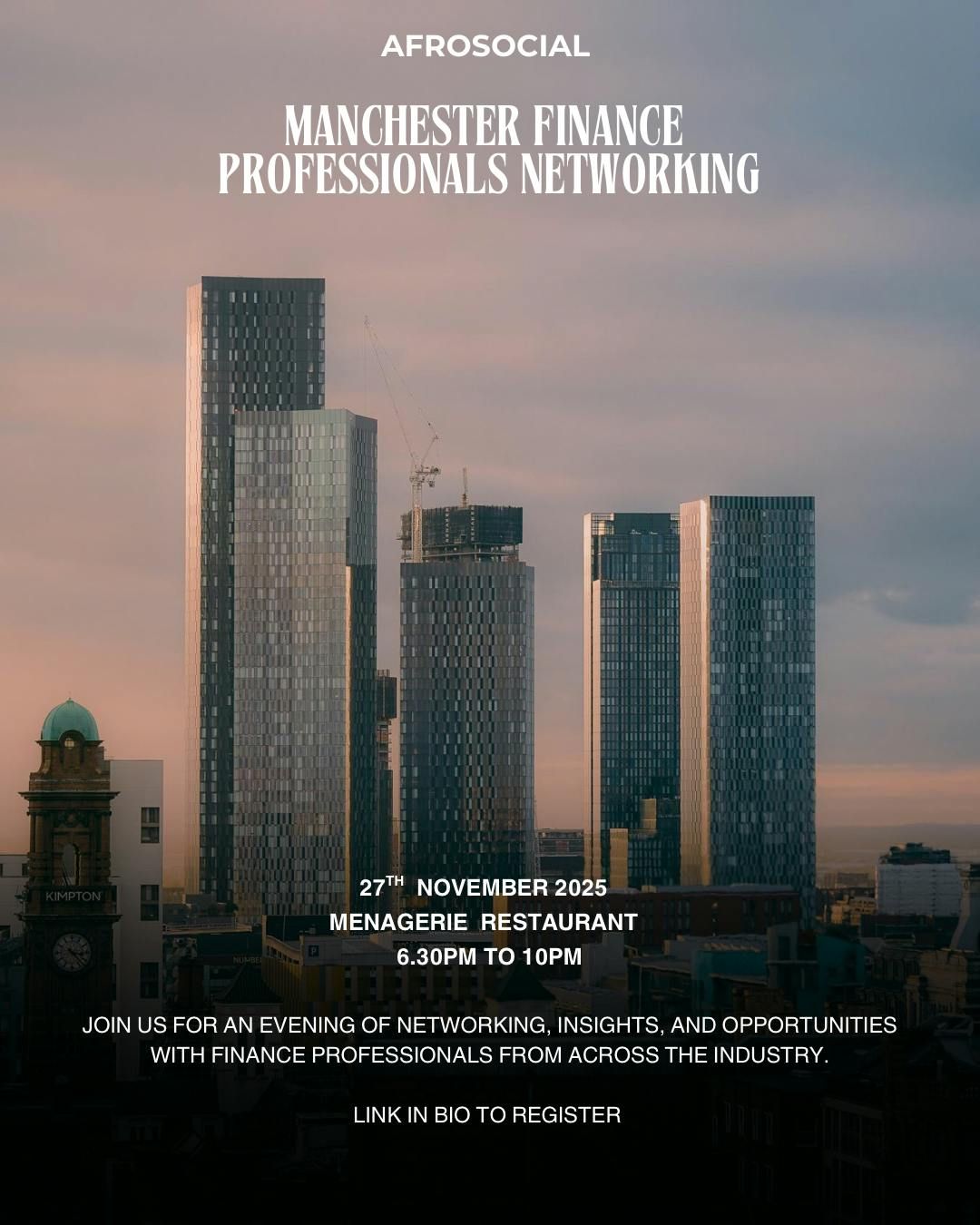 Manchester Finance Professionals Networking , 27 November | Event in Manchester | AllEvents
