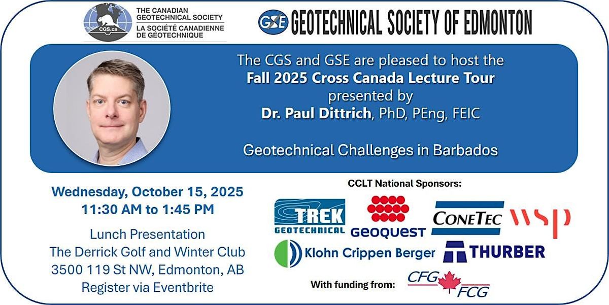 Fall 2025 CCLT - Dr. Paul Dittrich, PhD, PEng, FEIC, 15 October | Event in Edmonton | AllEvents