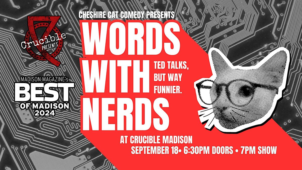 Words with Nerds, 18 September | Event in Madison | AllEvents
