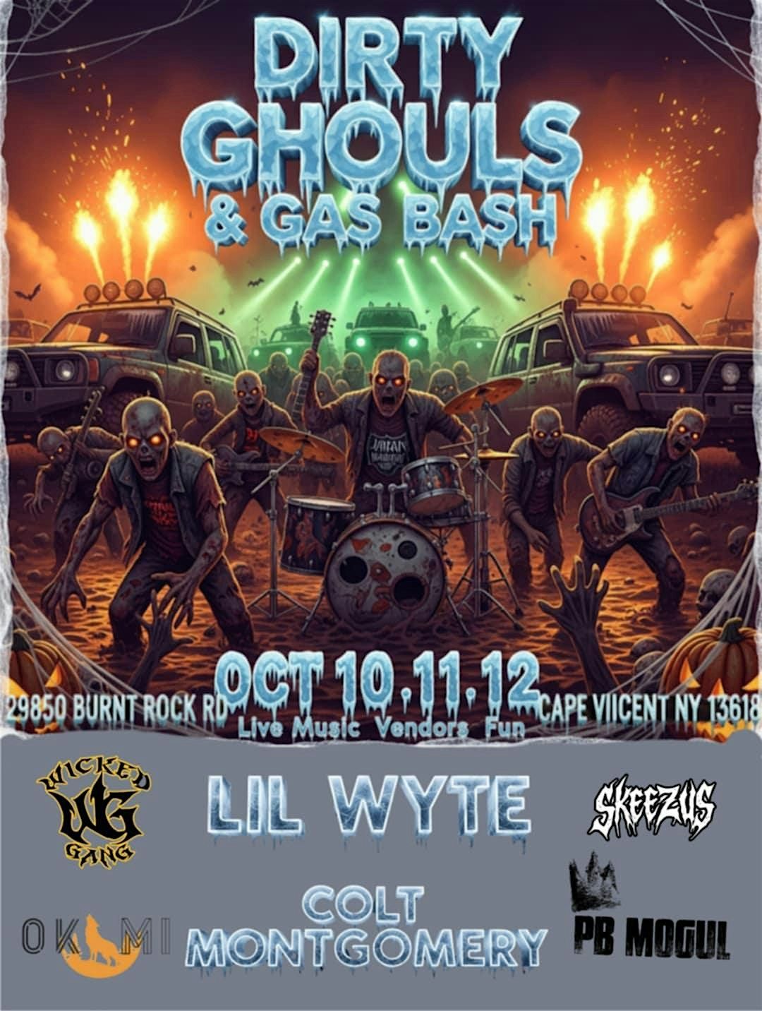 Dirty Ghouls & Gas Bash, 10 October | Event in Cape Vincent | AllEvents