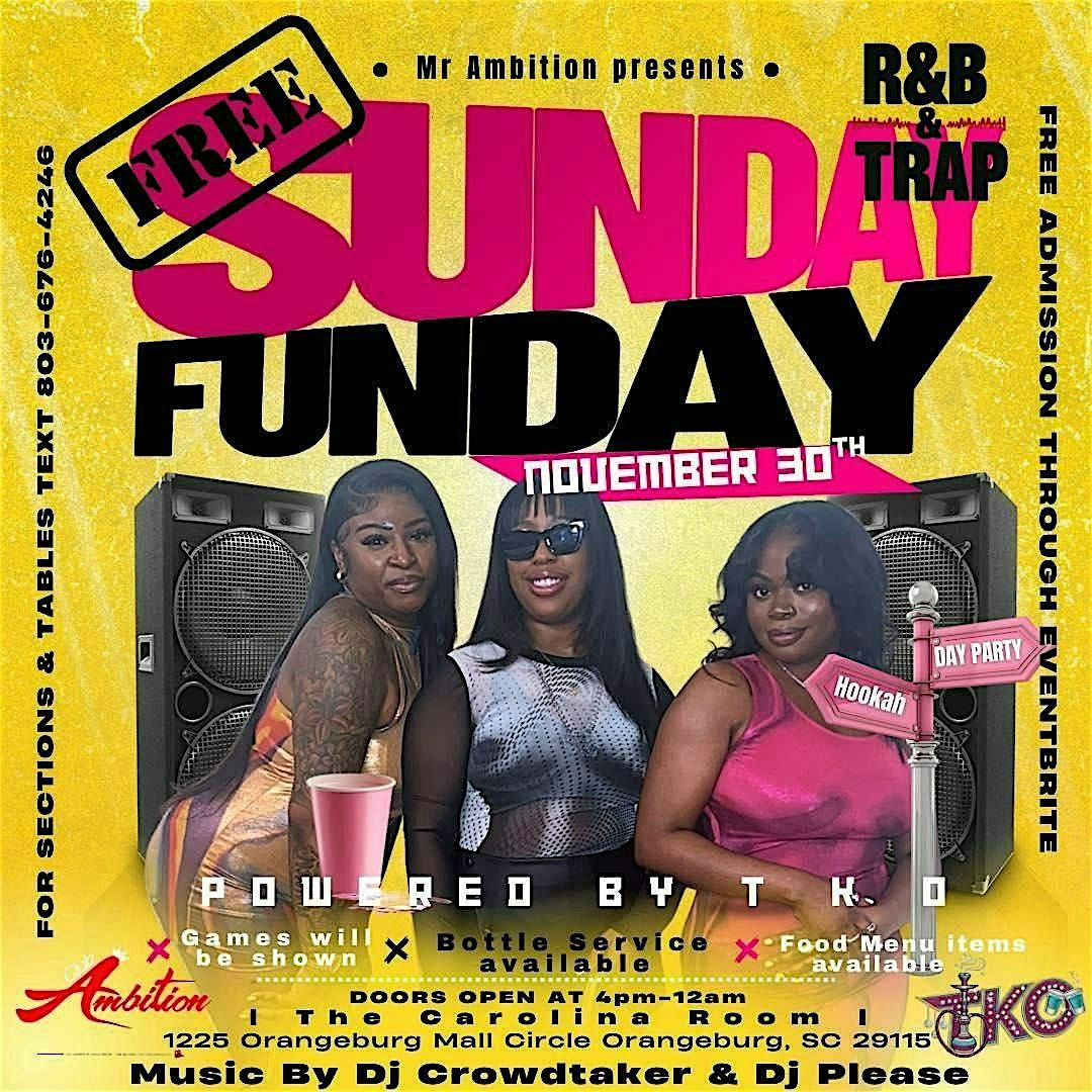SUNDAY FUNDAY, 30 November | Event in Orangeburg | AllEvents