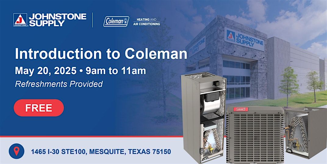 Introduction to Coleman, 20 May | Event in Mesquite | AllEvents