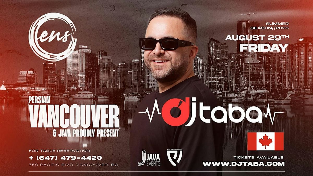 DJ Taba in Vancouver - Summer 2025, 29 August | Event in Vancouver | AllEvents