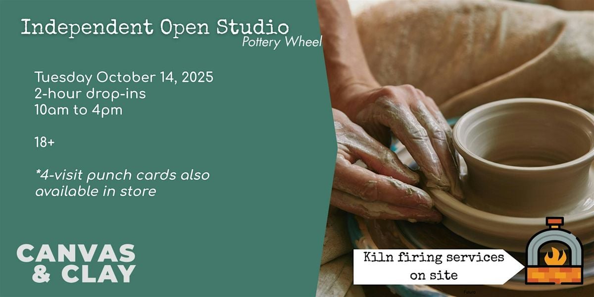Pottery Wheel Open Studio, 14 October | Event in Thunder Bay | AllEvents