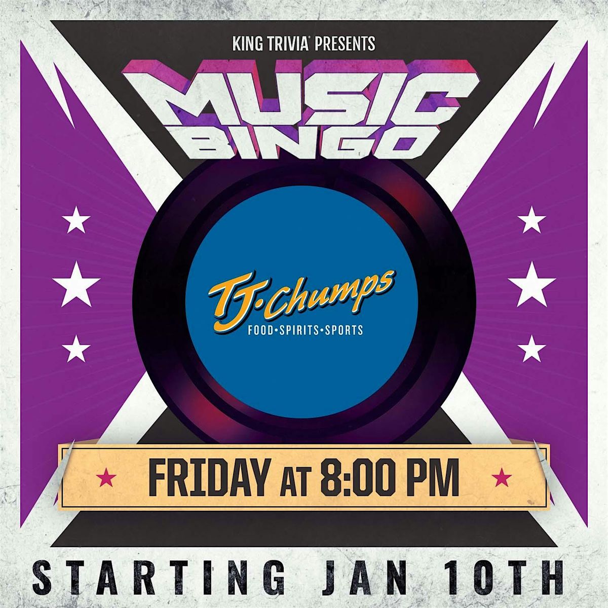 Music Bingo at TJ Chumps | Event in Kettering | AllEvents
